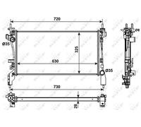 NRF 53982 Engine radiator
