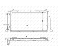 NRF 54603 Radiator, engine cooling for AUDI