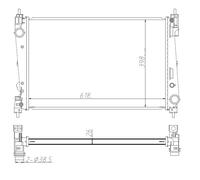 NRF 550005 Engine radiator