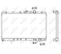 NRF 58182 Radiator, engine cooling for MITSUBISHI