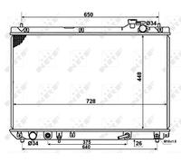 NRF 58378 Engine radiator