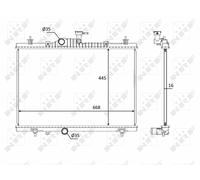 NRF 58394 Radiator, engine cooling for RENAULT