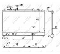 NRF 58560 Engine radiator