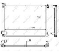 NRF 58604 Engine radiator