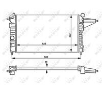 NRF 58775 Engine radiator