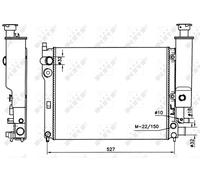 NRF 58776 Engine radiator
