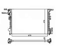 NRF 58958A Engine radiator