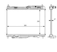 NRF 59134 Cooler, drive battery for FORD