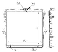 NRF 59261 Engine radiator