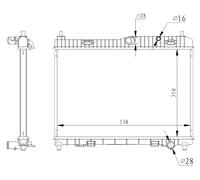 NRF 59317 Engine radiator