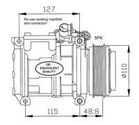 NRF Air-con Compressor (Aftermarket) - 32048