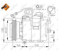 NRF Air-con Compressor (Aftermarket) - 32104