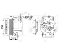 NRF Air-con Compressor (Aftermarket) - 32250