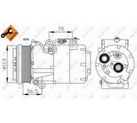 NRF 32722 Air conditioning compressor
