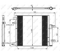 NRF 350048 Air conditioning condenser