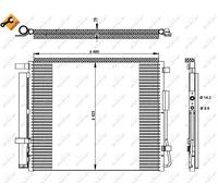 NRF 350333 Air conditioning condenser