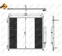NRF Air-con Condenser - 350336