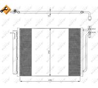 Air Con Condenser fits BMW X5 E53 4.4 00 to 06 AC Conditioning NRF 64536914216