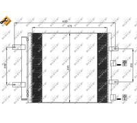NRF Air-con Condenser - 35604