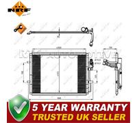 NRF Air Conditioning Condenser Fits Mazda 3 2008-2013 5 2010- 1.6 D