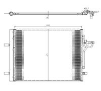 NRF 350375 Air conditioning condenser