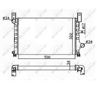 NRF Engine Coolant Radiator - 506224