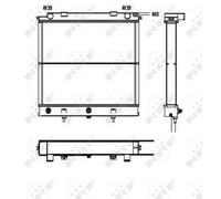 NRF Engine Coolant Radiator - 52129