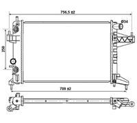 NRF Engine Coolant Radiator - 53035