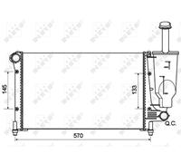 NRF Engine Coolant Radiator - 53128A