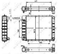 NRF Engine Coolant Radiator - 53149