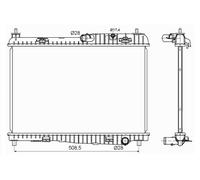 NRF Engine Coolant Radiator - 53152