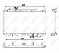 NRF Engine Coolant Radiator - 53194