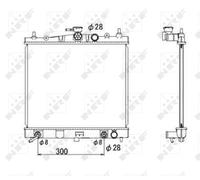NRF Engine Coolant Radiator - 53535