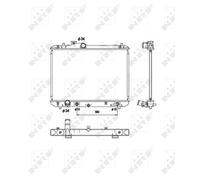 NRF Engine Coolant Radiator - 53578