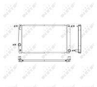 NRF Engine Coolant Radiator - 53589