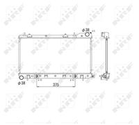 NRF Engine Coolant Radiator - 53596