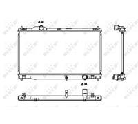 NRF Engine Coolant Radiator - 53680