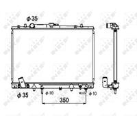 NRF Engine Coolant Radiator - 53687
