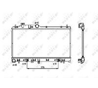 NRF 53700 Engine radiator