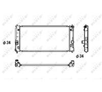 NRF Engine Coolant Radiator - 53709