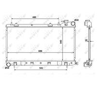 NRF Engine Coolant Radiator - 53815