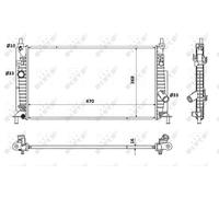 NRF Engine Coolant Radiator - 53905