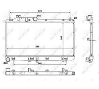 NRF Engine Coolant Radiator - 53929