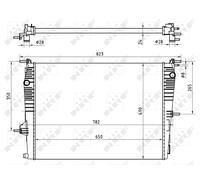 NRF Engine Coolant Radiator - 53965
