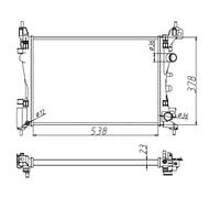NRF Engine Coolant Radiator - 55341A