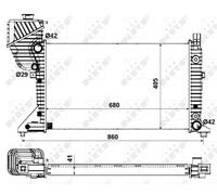 NRF 55349A Engine radiator