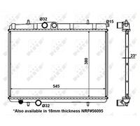 NRF Engine Coolant Radiator - 56096