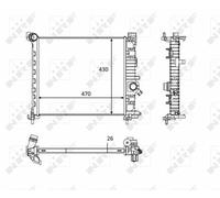 NRF Engine Coolant Radiator - 58473
