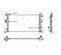 NRF Engine Coolant Radiator - 58487
