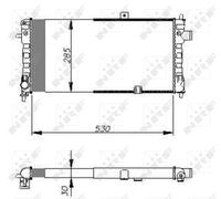 NRF 58675 Engine radiator